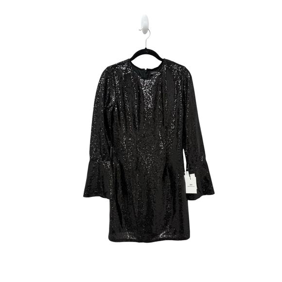NWT Something Navy Sequins Black Mini‎ Dress Women’s Size XS - Picture 2 of 13